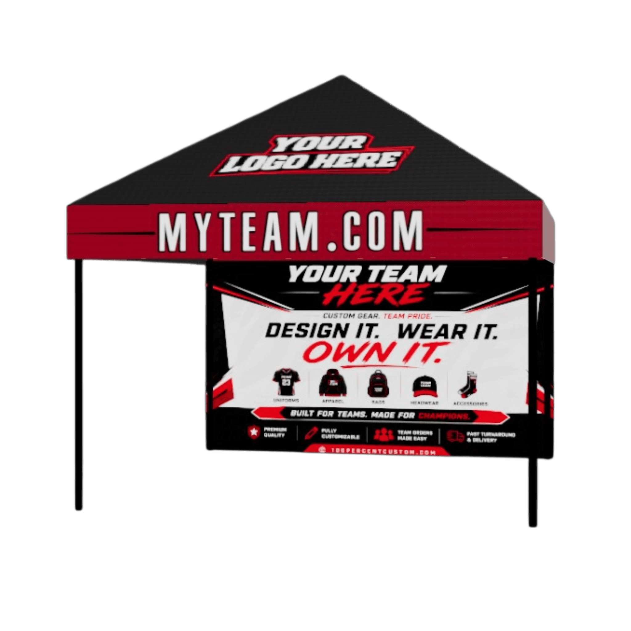 10x10 Tent with Back Wall 